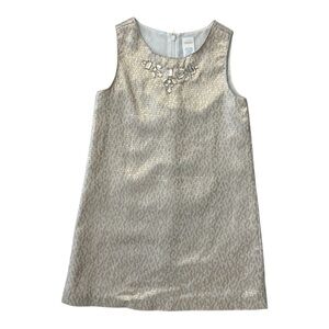 Gymboree gold dress with jeweled neckline (7)